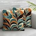 thumbnail image 3 of COMIO  Modern Tropical Pillow Covers Leaves Palm Tree Decorative Throw Pillow Cases Soft Outdoor Pillow Covers for Patio Sofa Couch Bedroom Home Decor White, 3 of 5