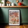 thumbnail image 6 of Bryce Canyon - Utah Photography Desert Landscape Nature Scenic Wilderness Travel Poster Waves Black Framed Wall Art Print 24 x 36 inches, 6 of 8