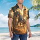 thumbnail image 3 of Fotbe Golden Winged White Horse Camisa Hawaiana para Hombre Unisex – Camisa Casual de Verano con Botones de Manga Corta de Algodón y Lino,3X-Large, 3 of 7