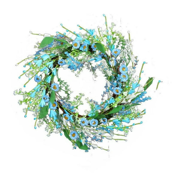 TopLLC Artificial Flower Leaf Wreath Wall Window Door Hanging Home Wedding Decoration the Window