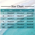 thumbnail image 3 of Clearance under 10$ Sevevn Women Summer Pants Casual Solid Color Drawstring Side Button Elastic Waist Linen Pockets Pants Sales Today Clearance Blue XXL, 3 of 6