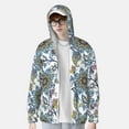 thumbnail image 4 of Kll Flowers And Butterflies Print Men'S Women’s Upf 50+ Sun Protection Outdoor Hoodie Jacket Long Sleeve Fishing Hiking Performance Shirt- 3x-Large, 4 of 8