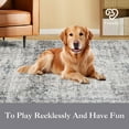 thumbnail image 5 of Hasoo 5' x 7' Area Rug for Living Room Boho Vintage Rug Non Slip Throw Rugs Floral Bedroom Rug, Beige/Gray, 5 of 7