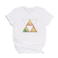thumbnail image 3 of Pompotops Femmes Mode Géométrique Graphique Imprimé Harajuku Femme Col Rond en Vrac T-shirt, 3 of 8