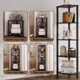 VIMBER Corner Shelf, 5Tier Corner Bookshelf, Industrial Corner Ladder