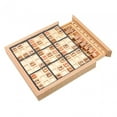 thumbnail image 1 of Juego de mesa de sudoku de madera, rompecabezas, juego de mesa, juego familiar, rompecabezas educativo Negro, 1 of 9