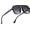 Black/Gradient Grey, variant on Retro Aviator Sunglasses for Mens Womens Double Bridge  70s Square Glasses