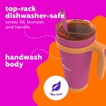 thumbnail image 5 of bubba Envy S Insulated Stainless Steel Tumbler with Handle, Bumper and Straw, 32oz., Rubberized, Dragonfruit Mango, 5 of 6