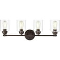 thumbnail image 3 of CHLOE Karson Transitional 4 Light Oil Rubbed Bronze Bath Vanity Fixture 30" Wide, 3 of 10