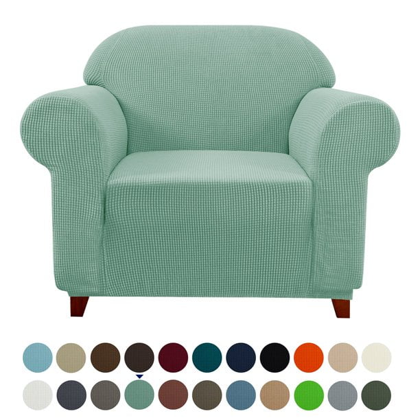Subrtex 1-Piece Stretch Sofa Slipcover Non Slip Couch Cover, Texture Grid Pattern