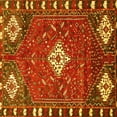 thumbnail image 1 of Ahgly Company Machine Washable Indoor Square Persian Yellow Traditional Area Rugs, 7' Square, 1 of 4
