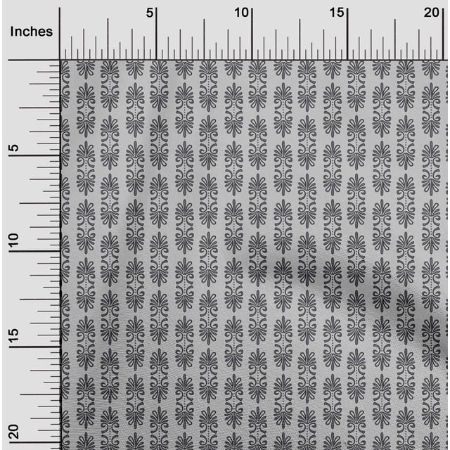 oneOone Polyester Lycra Fabric Dot & Floral Block Fabric Prints By Yard 56 Inch Wide