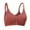 Brown, variant on Amvlyk Sports Bra for Women No Underwire Front Closure Bra Comfort Push Up Wide Shoulder Strap Snap Closing Bra Seamless Soft Full Coverage Bra for Everyday Running Walking Yoga Work