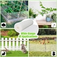 thumbnail image 2 of White Plastic Wire Mesh Fence Roll - 15.7IN x 20FT Plastic Chicken Wire Mesh for Poultry， Chicken Puppy Rabbit, Floral-Plastic Fence, 2 of 7