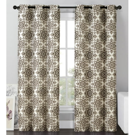 2 Blackout Room Darkening Window Curtains Grommet Panel Pair