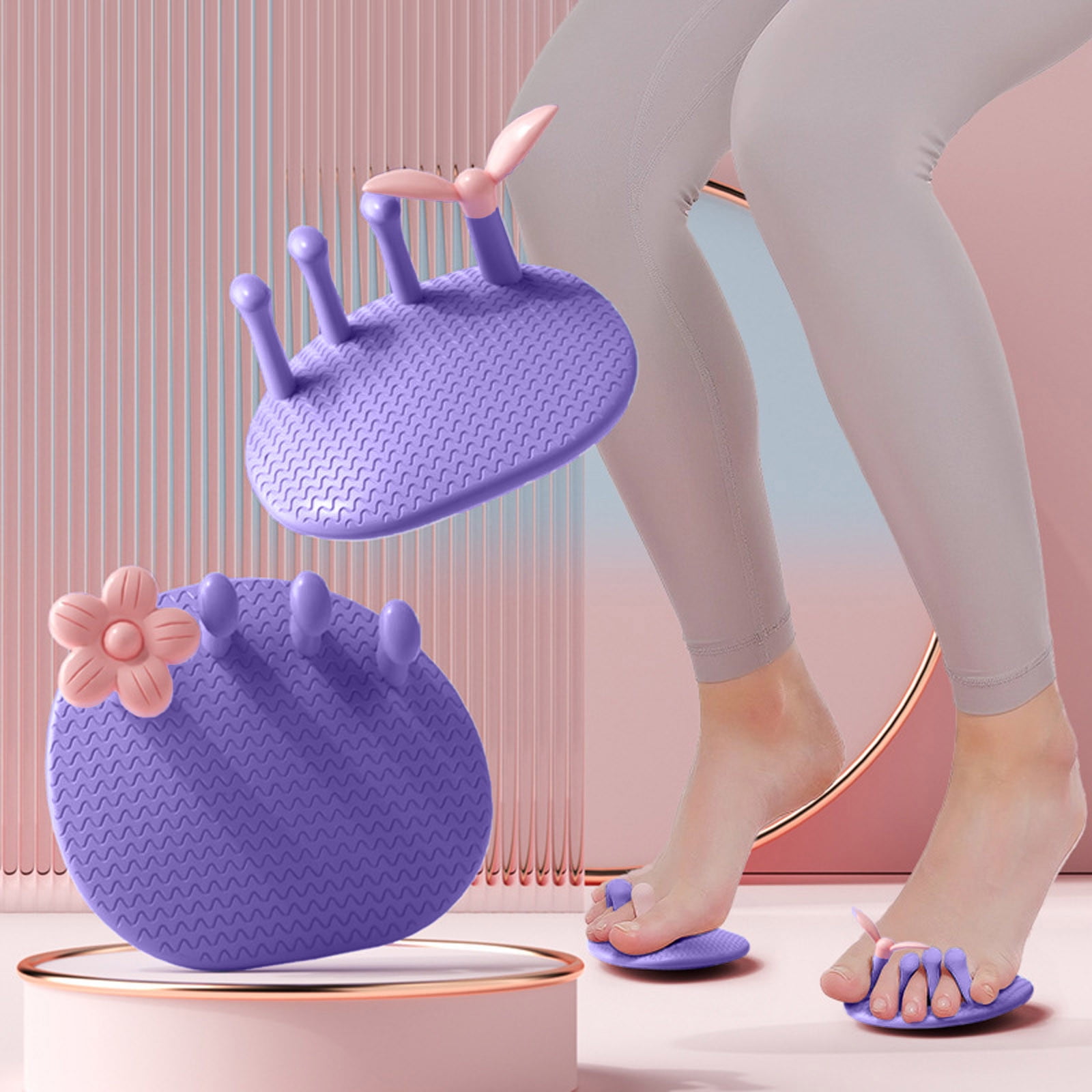 3Pairs Foot Arch Strengthener & Massager - Arch Trainer for Calf Stretching, Glute Toning & Bunion Correction, Portable Foot Care Device for Better Alignment & Leg Strength