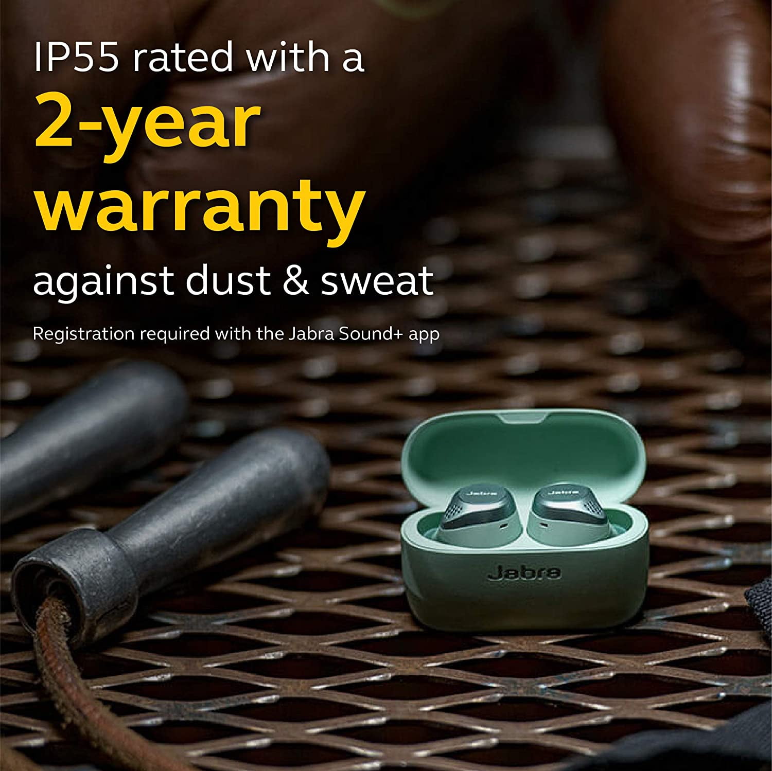 Jabra Elite Active 75t True Wireless Bluetooth Earbuds, Mint – Wireless Earbuds for Running and Sport, Charging Case Included, 4th Generation, 24 Hour Battery, Noise Cancelling Sport Earbuds