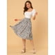 thumbnail image 3 of Allegra K Falda Midi Para Mujer Faldas Con Gradas Casuales Con Cintura Elástica Y Una Línea Rosa XS, 3 of 6