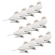 thumbnail image 1 of 12 Unids / set Pájaros Artificiales CUTICAT Decoración de Jardín DIY Ad Blanco, 1 of 7