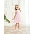 thumbnail image 5 of famuka Toddler Sequin Dress Little Girl Sleeveless Party Dress Summer Mesh Tulle Dress, 5 of 10
