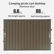 Whitsunday Outdoor Folding Table Aluminum (Sand Desert, Rectangle Standard)