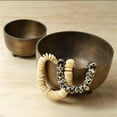 thumbnail image 2 of Jamie Young Co Relic Metal Large Footed Bowl in Antique Brass, 2 of 7