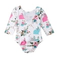 thumbnail image 2 of Styles I Love Infant Baby Toddler Girl Bunny Floral Long Sleeve Bodysuit Easter Holiday Jumpsuit Outfit (80/6-12 Months), 2 of 4