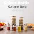thumbnail image 3 of 12Pcs Portable Spices Bottle Transparent Sauce Seasoning Box Mini Squeeze Bottles Kitchen Bbq Spice Jar With Lid, 3 of 6