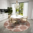 thumbnail image 2 of Addison Rugs Indoor/ Outdoor Yuma Circles Washable Rug 8' x 8' - Brown, 2 of 8