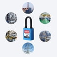 thumbnail image 3 of Lockout Tagout Locks Nylon Safety Padlock, Small Luggage Padlocks Premium Solid Blue, 3 of 7