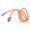 Orange C port 1 meter, variant on 120W Super Fast Charging Cable 180 Degree Elbow Rotation USB to Type C Cable