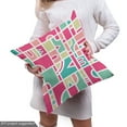thumbnail image 5 of Colorful Fabric by the Yard Upholstery, Geometric Contemporary Quirky Shapes in Creative Tones Repetition, Decorative Fabric for DIY and Home Accents, Coral Magenta and Turquoise by Ambesonne, 5 of 5