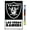 Poster & Clip Bundle, variant on NFL Las Vegas Raiders - Logo 21 Wall Poster with Wooden Magnetic Frame, 22.375" x 34"