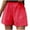 Red, variant on FNFYFH Clearance Womens Bermuda Loose Fit Solid Summer Shorts Longer Length Comfortable Casual Shorts，Navy