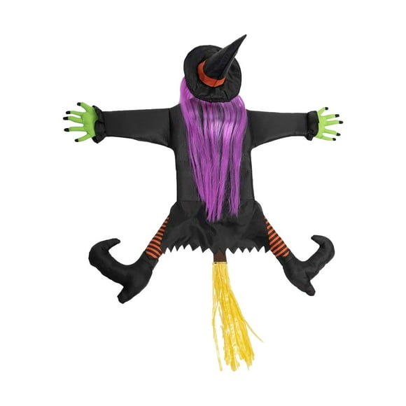 Bump The Witch Into The Tree For Decorations Crashed Witch Hanging Witch Props For Outdoor Decor Tree Porch Party Supplies