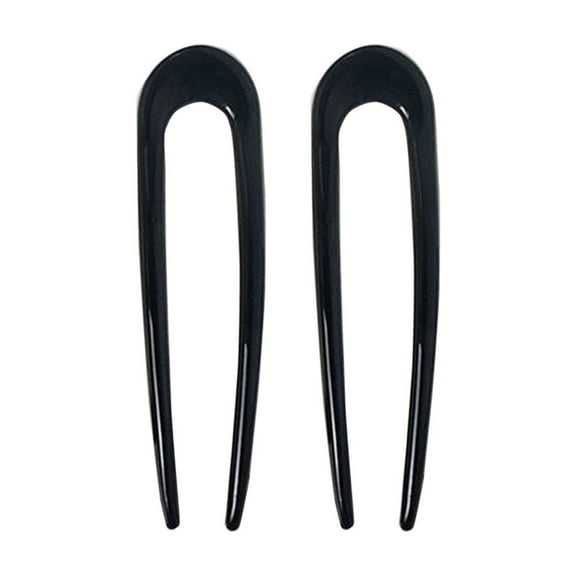 Wioihee 2 Pieces Metal French Hair Pins U Shaped Hair Pins U Vintage forks Sticks Pin for Updo Buns Women Hairstyle Accessories