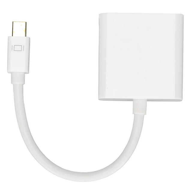 Adaptateur Mini DP vers VGA, Supporte 10bit Entièrement Compatible Mini DisplayPort vers VGA Convertisseur pour Téléviseurs Moniteurs pour Projecteurs Moniteurs