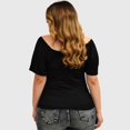 thumbnail image 3 of Blusa talla extra (jareta ajustable), modelo 1727 (Negro) negro 40 Roman Fashion Blusa extra 1727, 3 of 5