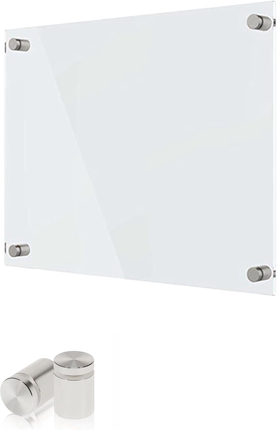Acrylic Dry Erase Board, Dry Erase Board, Clear Non-Magnetic Wall Board Unframed White Board, for Office,School and Home, Portable Whiteboard(11.02x14.96 Inches)