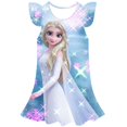 thumbnail image 1 of Disney Frozen Girls Elsa princesa vestido niños disfraz 3D Frozen Fancy 2-10 años fiesta de cumpleaños Disney Elsa vestido niño ropa 8T Gao Jinjia LED, 1 of 2