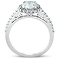 thumbnail image 2 of Bow Jewelry 1.7 Ct Princess Cut Moissanite Ring - 14K White Gold Plated Halo Cathedral Shank Setting - 4 Prong Moissanite Engagement Ring - Bridal Jewelry for Her, 2 of 3
