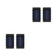 thumbnail image 4 of Toystoory 2 piezas Patio trasero luz Solar recargable camino pasarela lámpara de pared jardín detección luces de cubierta iluminación 8LED blanco 2piezas, 4 of 6