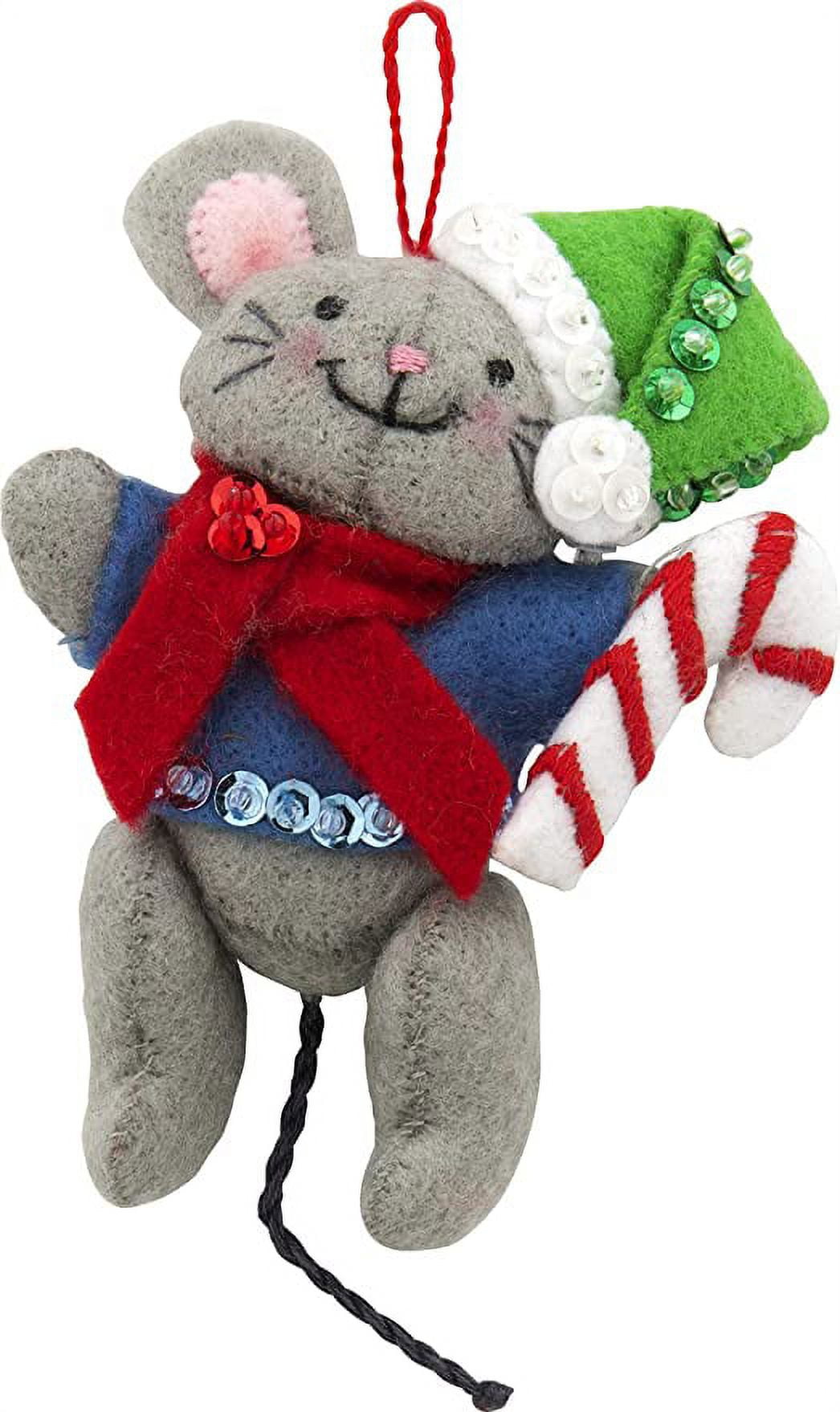 Bucilla Felt Applique DIY Christmas Keepsake Ornament Kit, The Night before Christmas, Set of 6
