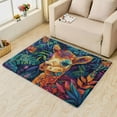 thumbnail image 2 of 5 x 8 Area Rug Alpaca Rugs, Colorful Carpet for Living Room Bedroom Animal Patterned Indoor Home Decor, Non Slip Soft & Low Pile Large Washable Rug ZH&325, 2 of 7