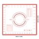 thumbnail image 3 of 1pc Silicone Table Mat For Kneading Dough, Pizza Making, Baking, Non-slip, Non-stick Kneading Board, Kitchen Cooking Gadgets, Gifts For Mom, Mother's Day, Women, 3 of 5