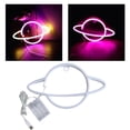 thumbnail image 3 of Lámpara de Luz LED Diseño de Arte Diseñado, USB / Batería, Letreros de LED para Nad, Boda de Cumpleaños, Dormitorio, Púrpura Sunnimix bar lámpara de neón, 3 of 8