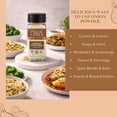 thumbnail image 6 of Pride of India – Onion Fine Ground – Gourmet Spice For Cooking – Pantry Essential – Adds Flavor To Sauces/Dips/Rubs/Marinades – Easy To Use – 1.7 Oz. Small Dual Sifter Jar, 6 of 8