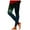 Green, variant on Women's Floral Printed Footless Elastic Leggings Yoga Pants Tummy Control Leggings (Hot Pink, XXL)