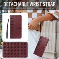 thumbnail image 4 of For Xiaomi Redmi Note 14 4G (164.84x78.15x8.16mm) Leather Case Wallet Stand Grids Imprinted Phone Co, 4 of 5