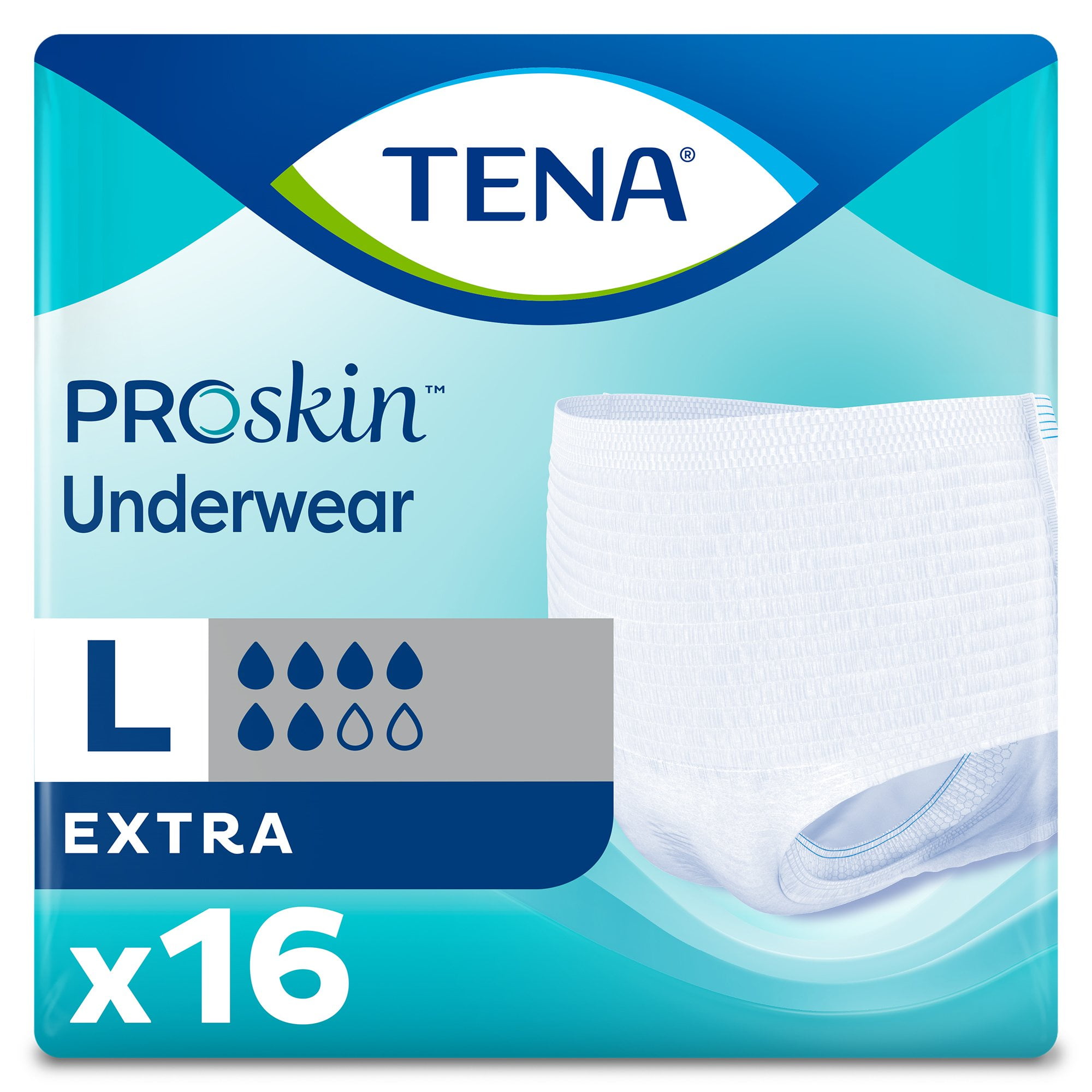 Tena ProSkin Incontinence Underwear for Women, Maximum Absorbency, Large,  18 ct (Pack of 2), 2 - Harris Teeter